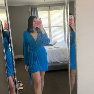 Blue Robe Like Dress